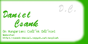 daniel csank business card